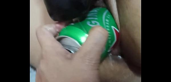  My thai wife VS beer can